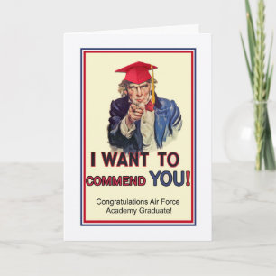 Air Force Academy Graduation, Uncle Sam Patriotic Card