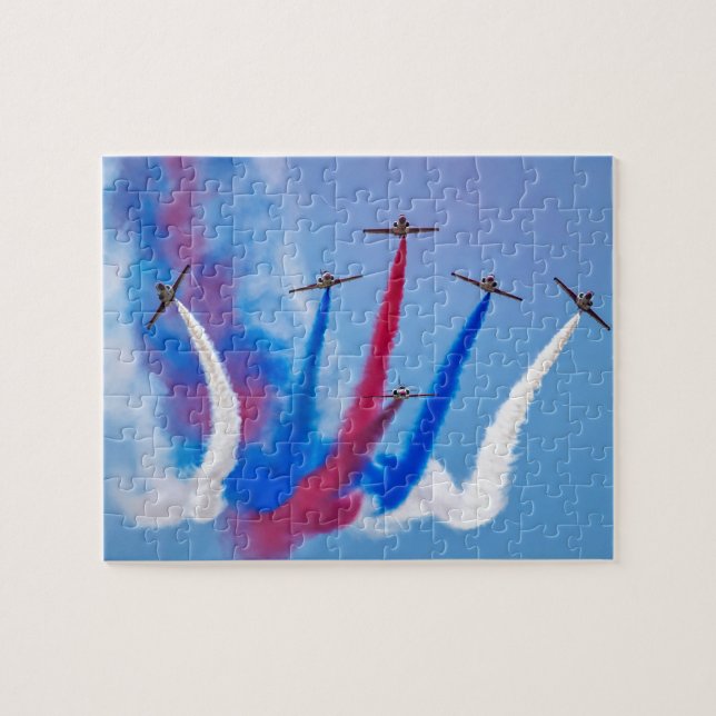Air Force Aerobatic Team Air Show Formation Jigsaw Puzzle (Horizontal)