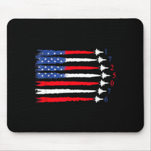 Air Force American Flag 4th Of July 2026 Funny Gif Mouse Pad