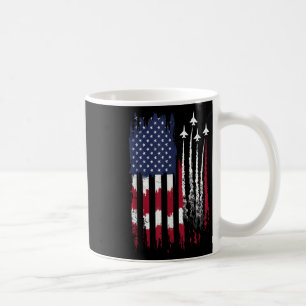Air Force American Flag Patriotic Red White Blue 4 Coffee Mug