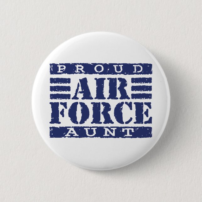 Air Force Aunt 6 Cm Round Badge (Front)