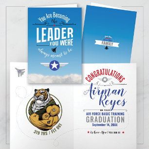 Air Force Basic Training 319 Tigers Graduation Card