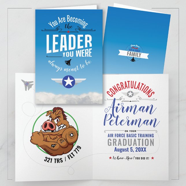 Air Force Basic Training 321 Warthogs Graduation  Card (Creator Uploaded)