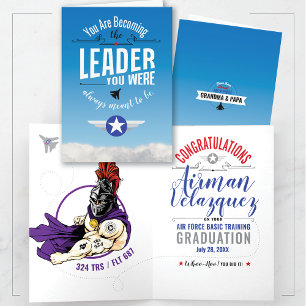 Air Force Basic Training 324 Knights Graduation Card