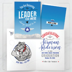 Air Force Basic Training 326 Bulldogs Graduation Card