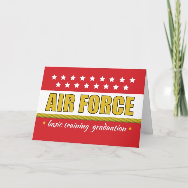 Air Force Basic Training Graduation Congrats Card (Front)