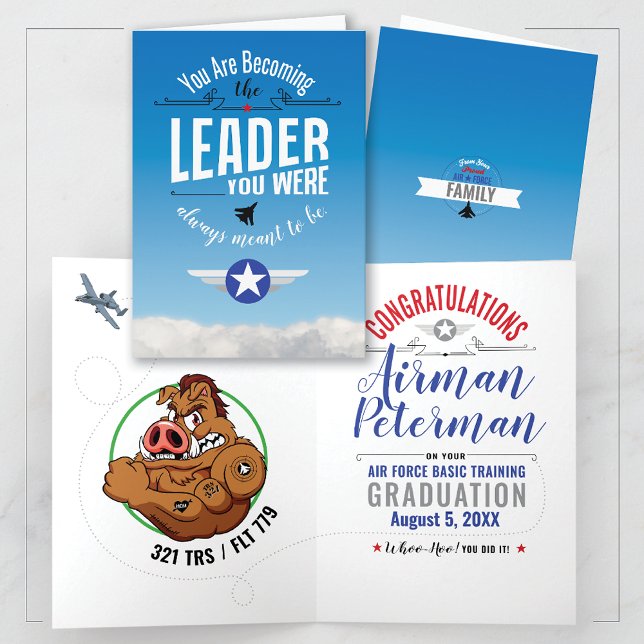 Air Force BMT Graduation 321 Warthogs Basic Card (Creator Uploaded)