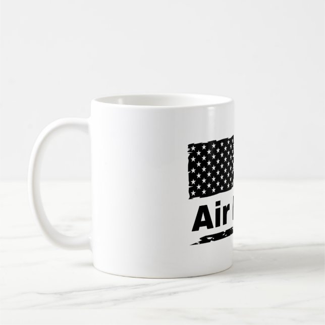 Air Force classic coffee much with flag Mug (Left)