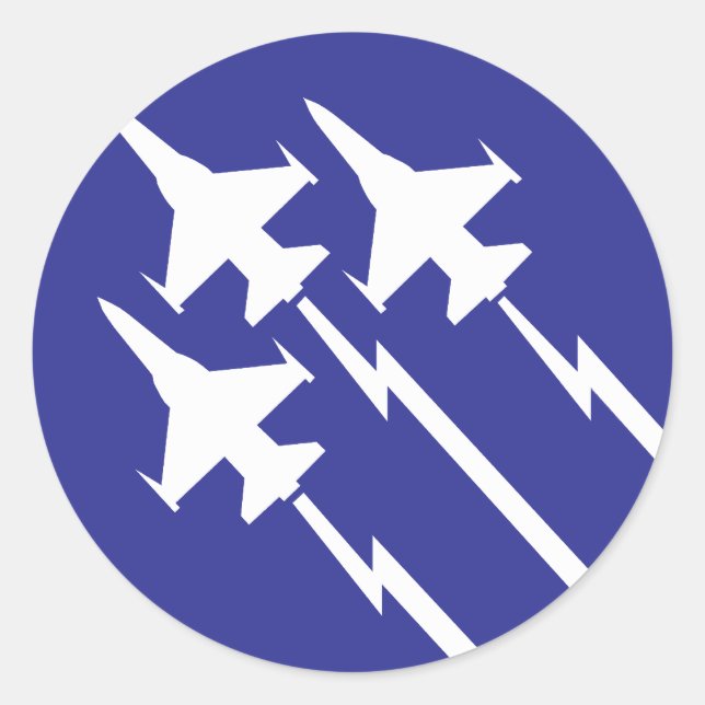 Air Force Classic Round Sticker (Front)