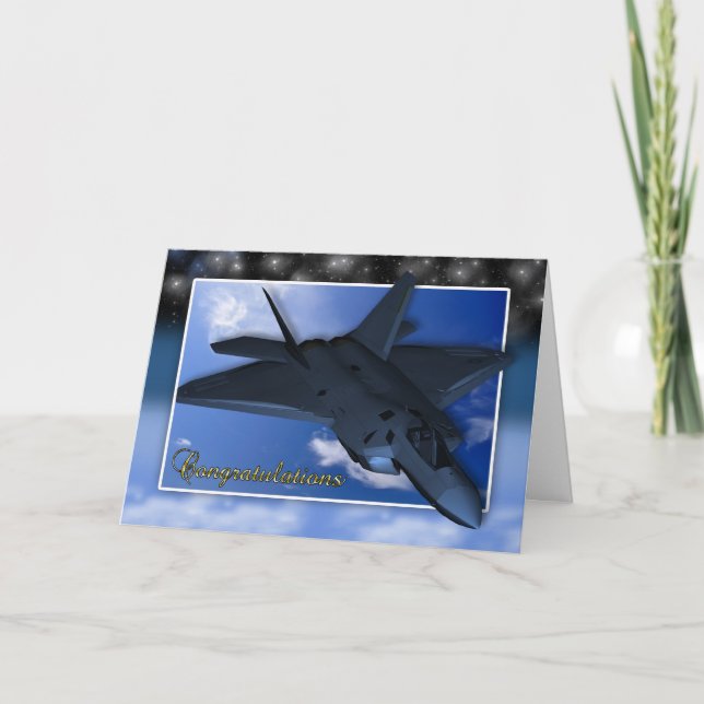 Air Force Commissioning Congratulations Card (Front)