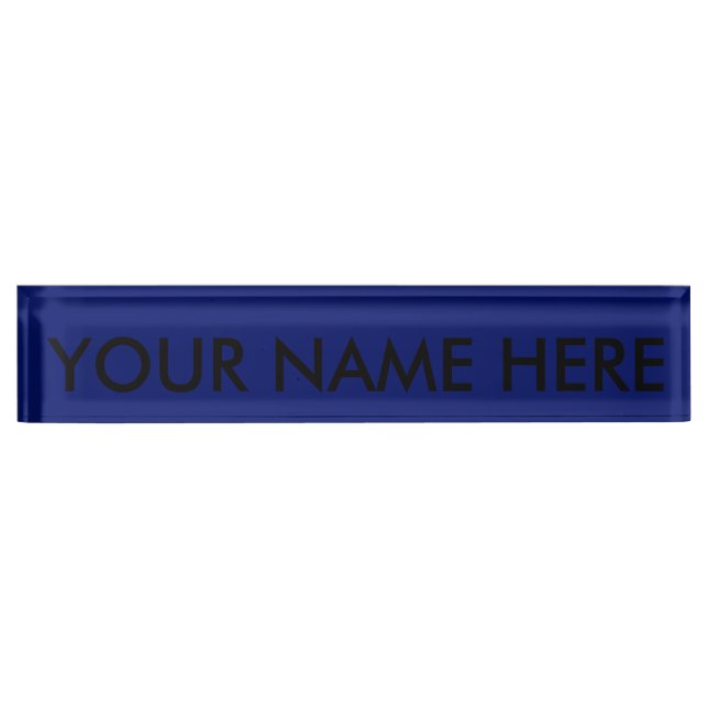AIR FORCE DARK BLUE (solid colour background) ~ Nameplate (Front)