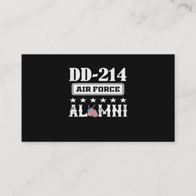 Air Force DD-214 Alumni Business Card (Front)