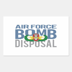 Air Force EOD Senior Rectangular Sticker