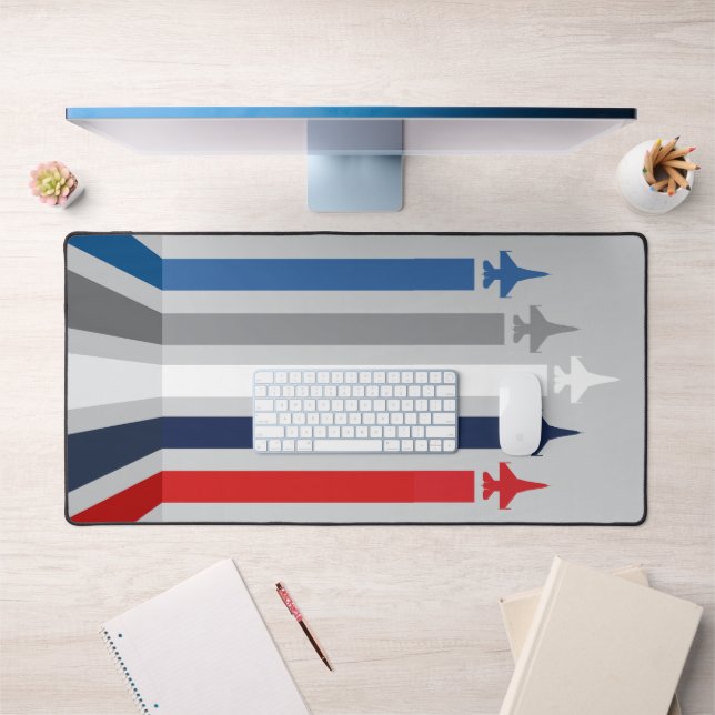 Air Force Fighter Jets Aeroplane Patriotic Militar Desk Mat (Office 1)