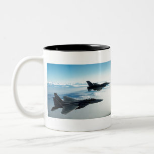 Air Force Fighter Jets Two-Tone Coffee Mug