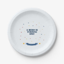 Air Force First Birthday Party Plates Hero
