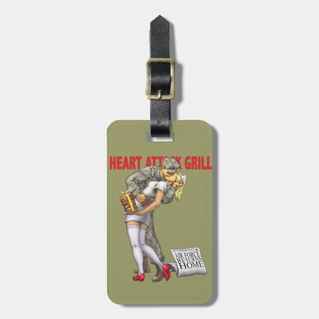 Air Force Luggage Tag (Front Vertical)