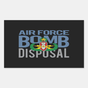 Air Force Master EOD Rectangular Sticker