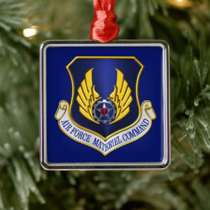 Air Force Materiel Command Customised Christmas Metal Ornament