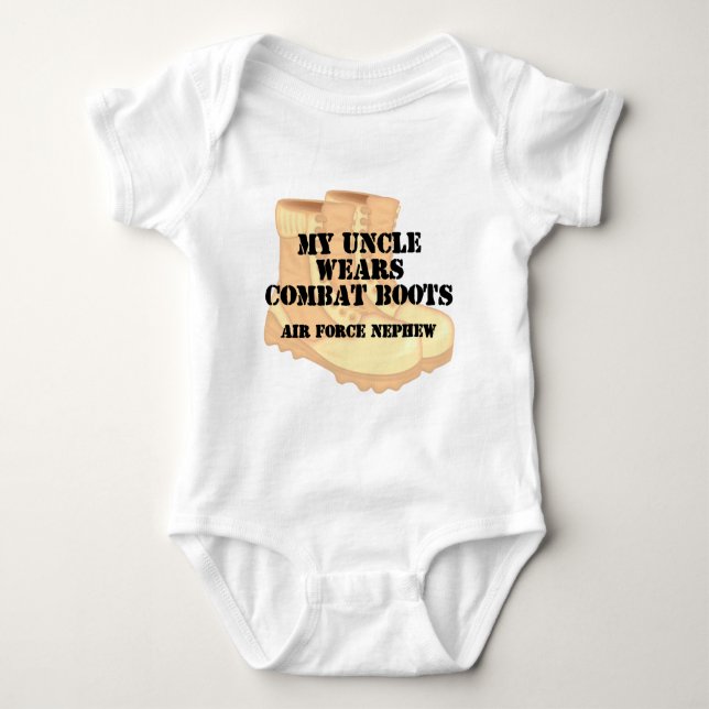 Air Force Nephew DCB Uncle Baby Bodysuit (Front)