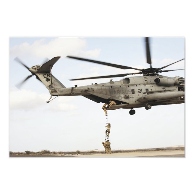 Air Force pararescuemen conduct a combat insert 2 Photo Print (Front)