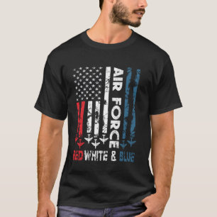 Air Force Red White And Blue 4th of July Vintage U T-Shirt