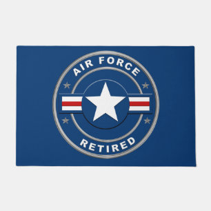 Air Force Retired Veteran Door Mat