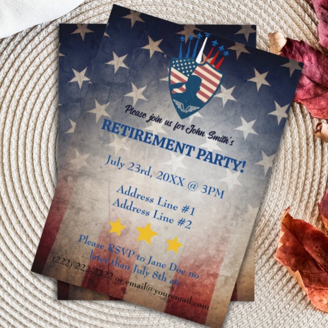 Air Force Retirement Invitations (Creator Uploaded)