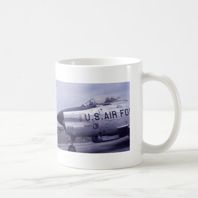AIR FORCE SABRE JET F-86D COFFEE MUG (Right)