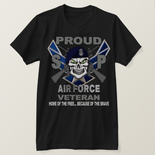 Air Force Security Forces Veteran T-Shirt (Design Front)
