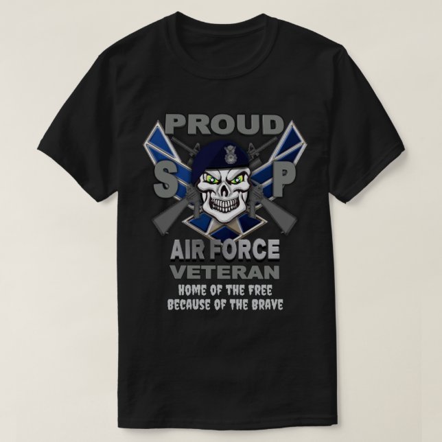 Air Force Security Police Veteran T-Shirt (Design Front)