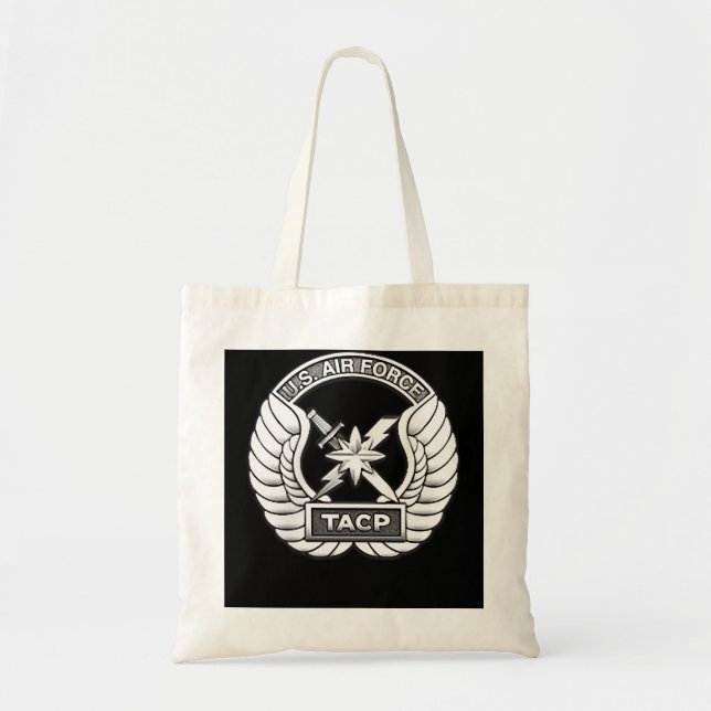 AIR FORCE TACTICAL AIR CONTROL PARTY TACP PATCH US TOTE BAG (Front)