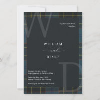 Air Force Tartan Invitation