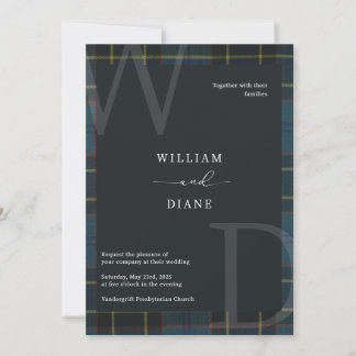 Air Force Tartan Invitation
