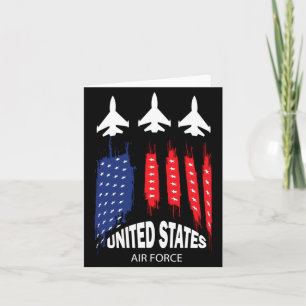 Air Force Us Veterans 4th Of July Card