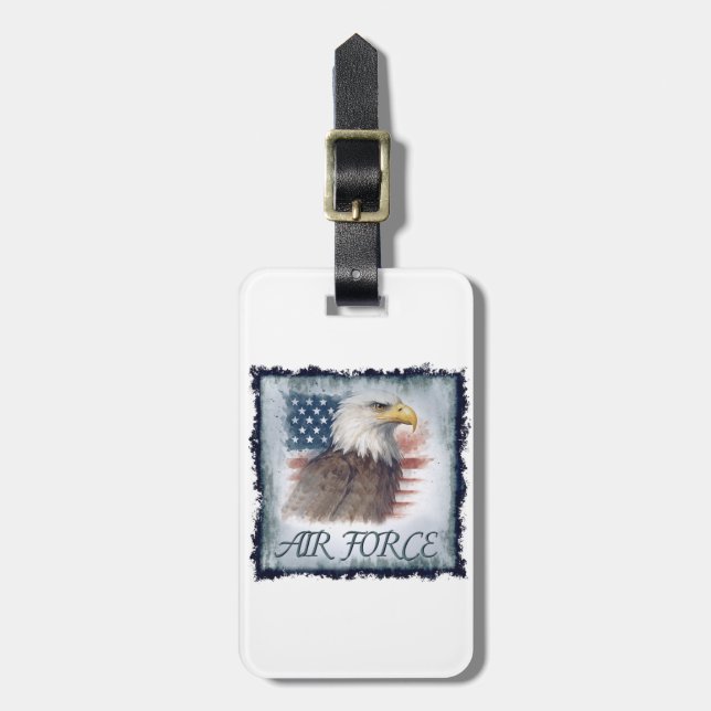 Air Force (USAF) Luggage Tag (Front Vertical)
