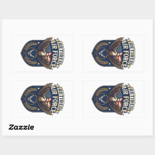 Air Force (USAF) Rectangular Sticker