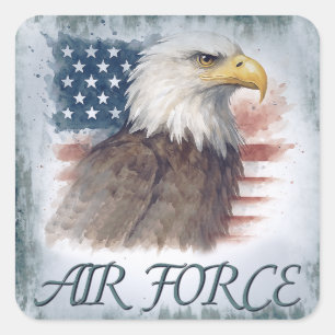 Air Force (USAF) Square Sticker
