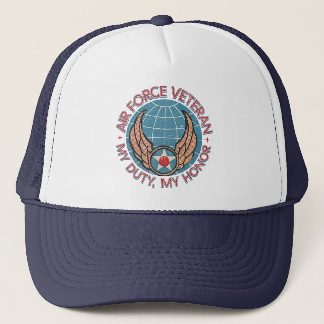 Air Force Veteran Trucker Hat (Front)