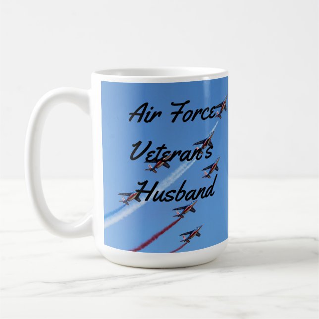 Air Force Veteran's Husband Coffee Mug (Left)