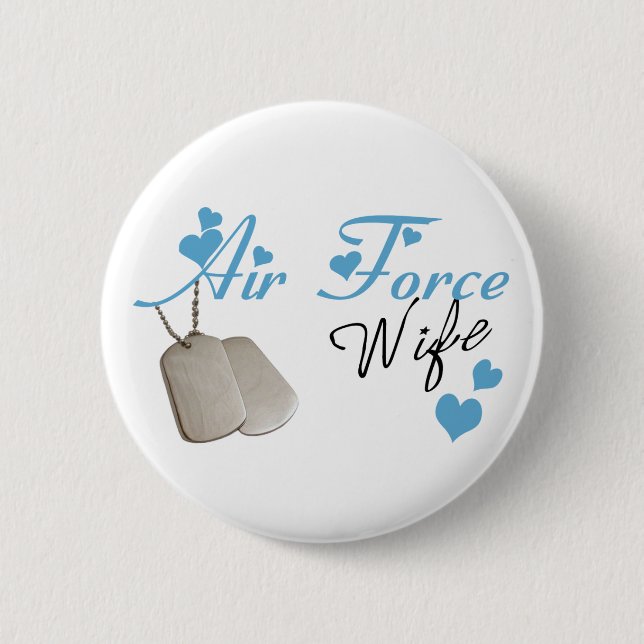 Air Force Wife Button (Front)