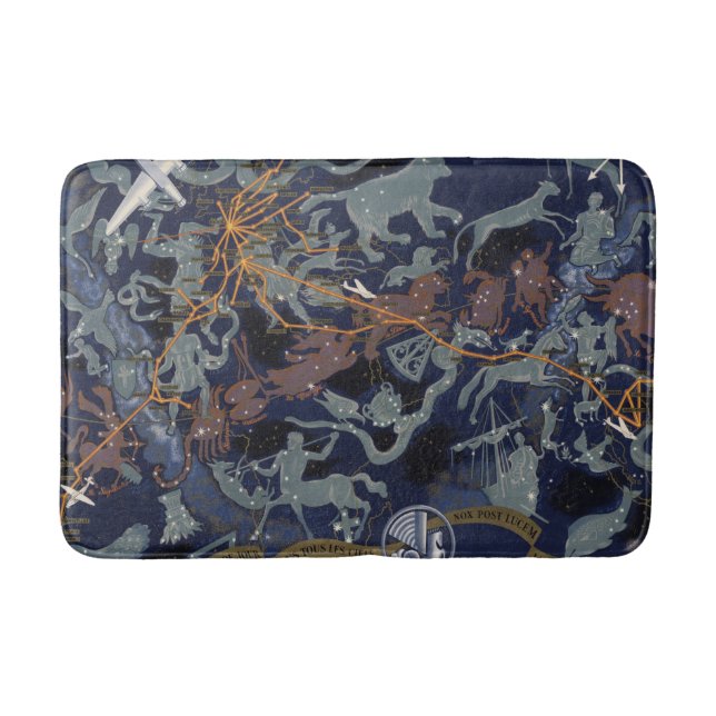 Air France : De nuit et de jour dans tous les ciel Bath Mat (Front)