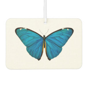 AIR FRESHENER : BLUE BUTTERFLY : HEART SHAPED