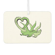 Air Freshener Dragons Couple Tail of Heart Love