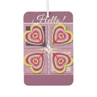Air Freshner w/Hearts Car Air Freshener