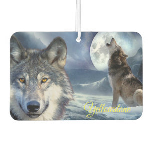 Air Freshner-Yellowstone Wolf Car Air Freshener