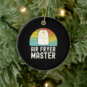 Air Fryer Master Cook Food Lover Foodie Ceramic Ornament