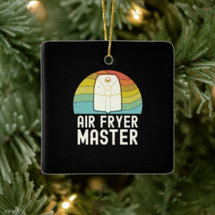 Air Fryer Master Cook Food Lover Foodie Ceramic Ornament