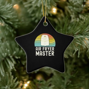Air Fryer Master Cook Food Lover Foodie Ceramic Ornament