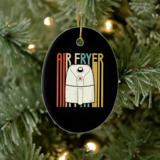 Air Fryer Master Cook Food| Retro Chicken Ceramic Ornament